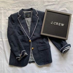 J Crew RHODES Navy Blazer PETITE
